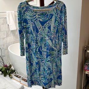 Lily Pulitzer cotton floral dress Monkey print